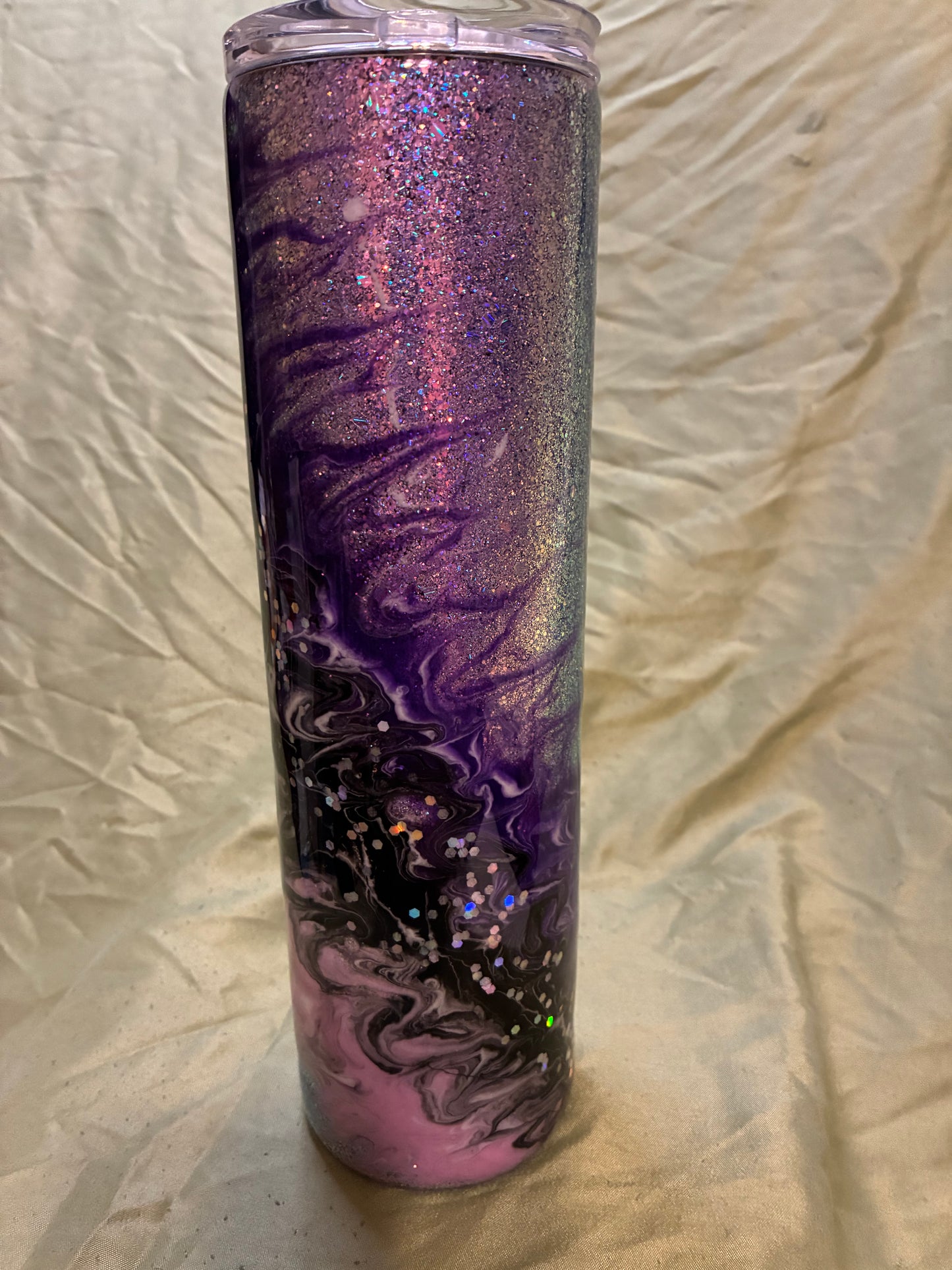 # 14 35oz Skinny Purple & Black Bougie