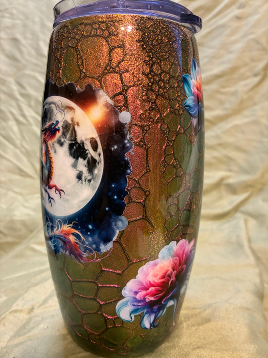 # 8  25oz Wine - Dragon & Lotus