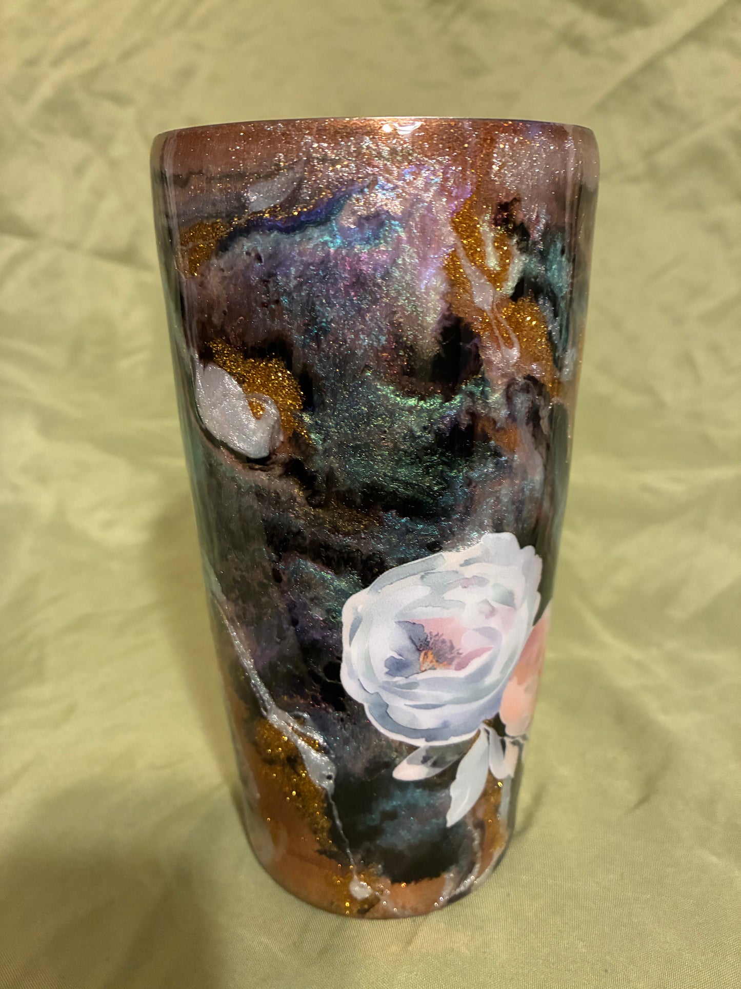 #36 22oz Abalone gold w/flower