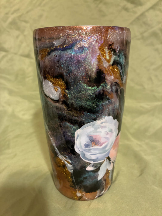 #36 22oz Abalone gold w/flower