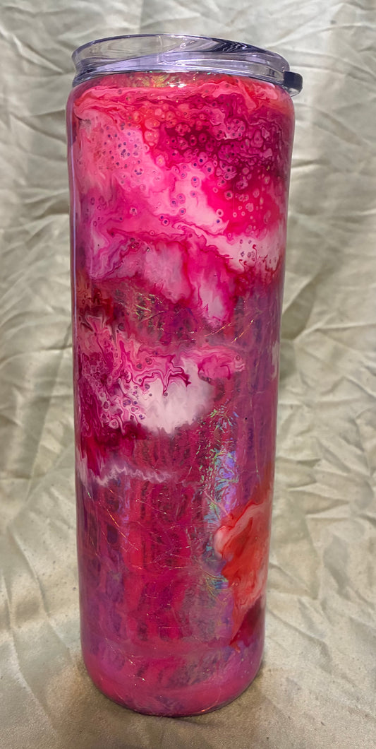 #35 30oz Skinny Pink Cellophane
